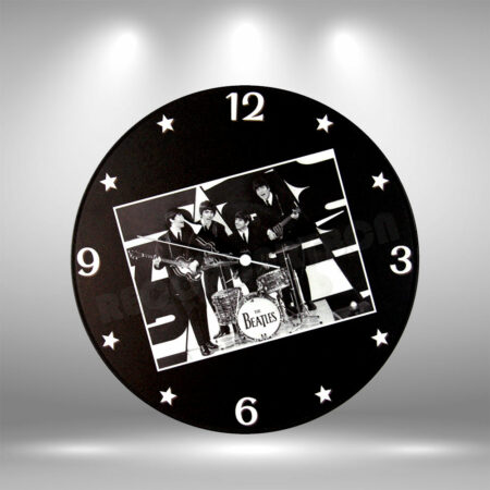 reloj de disco de vinilo de The Beatles